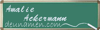 Amalie Ackermann Visitenkarte